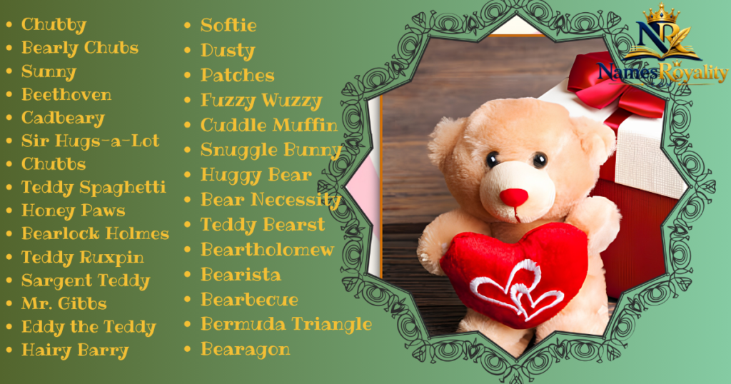 Funny Teddy Bear Names