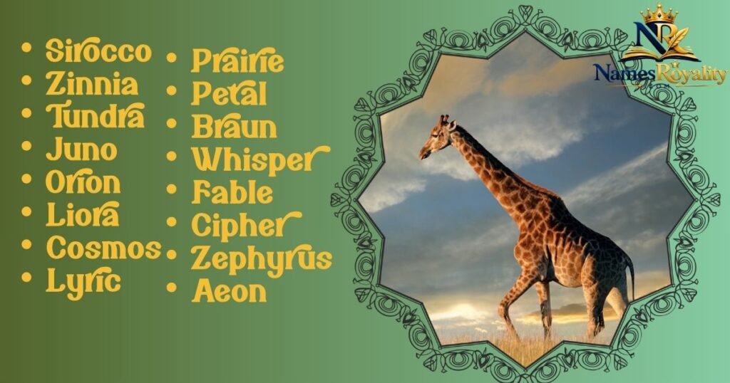 Unique Giraffe Names